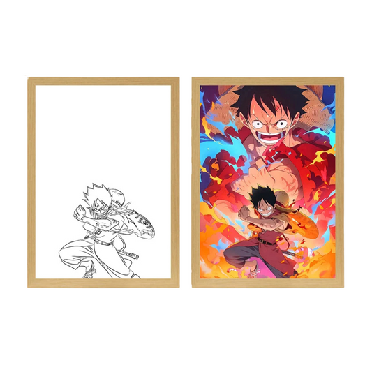 Tableau LED One Piece Luffy Gear 5