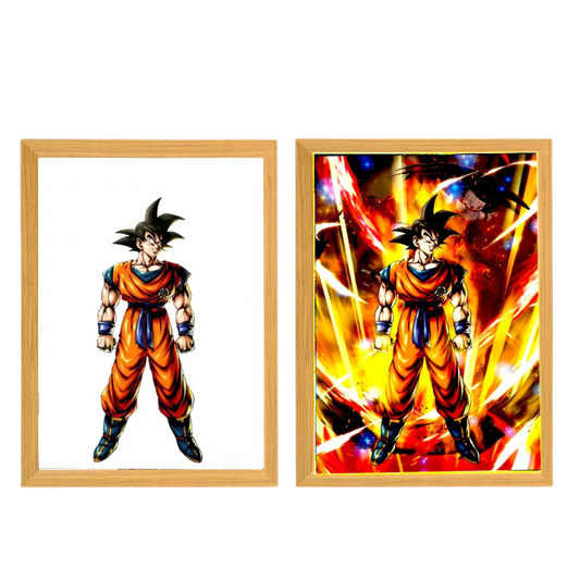 Tableau LED Dragon Ball Z - Goku Explosion d'énergie