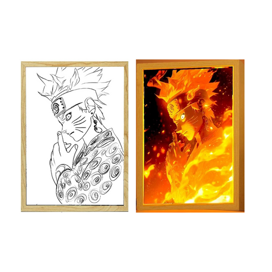 Tableau LED Naruto Chakra Kyûbi