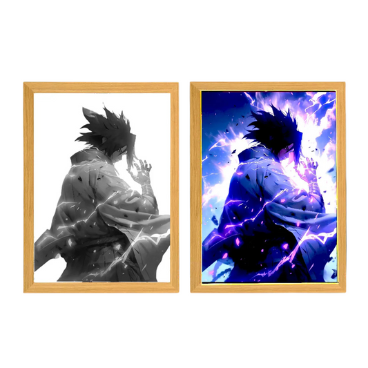 Tableau LED Naruto - Sasuke Uchicha