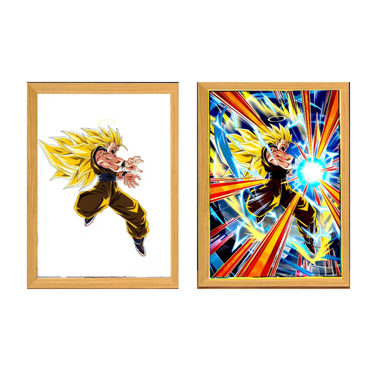 Tableau LED Dragon Ball Z Goku Super Saiyan 3
