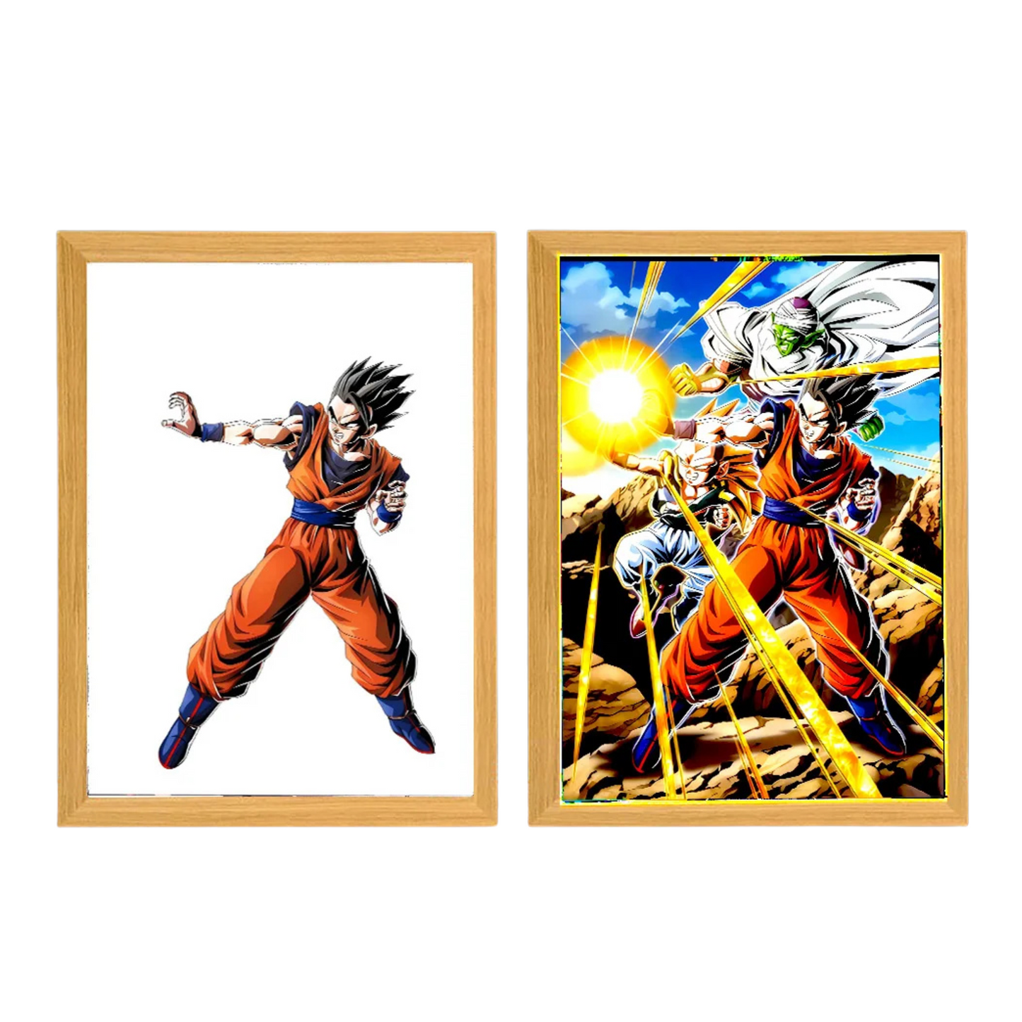 Tableau LED Dragon Ball Z - Gohan Ultime Attaque Conjointe