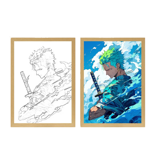 Tableau LED One Piece Zoro Éveil de l’Océan